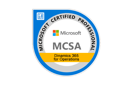 Microsoft Certified Solutions Associate Dynamics 365 for Operations Exams